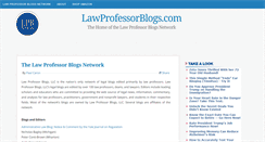 Desktop Screenshot of lawprofessorblogs.com